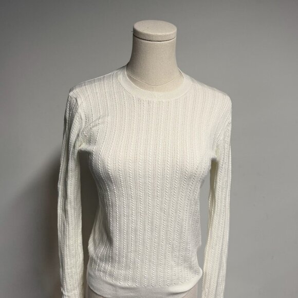 Joe Fresh Tops - Joe Fresh Off White Pointelle Sweater